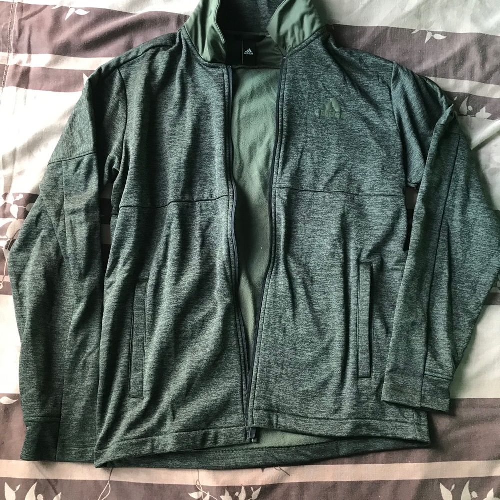 Adidas Sweater hoodie sweatshirt green size M